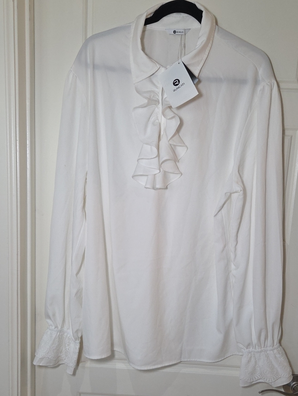 Men's Pirate Shirt Ruffle Victorian Renaissance Steampunk..